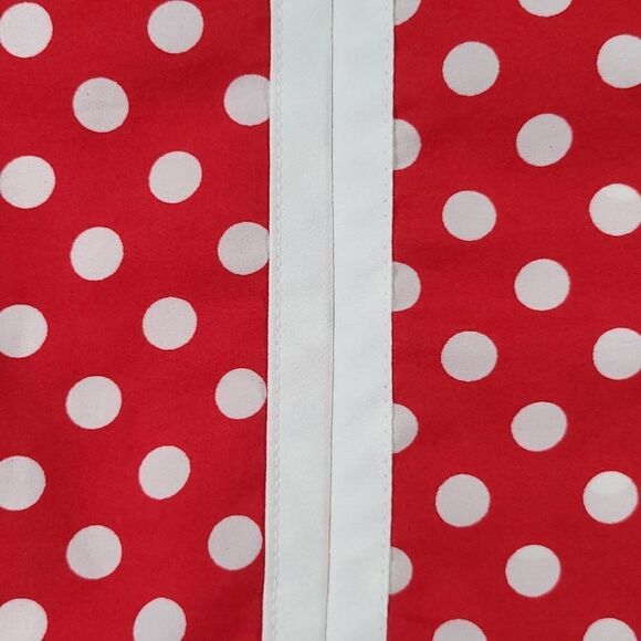🔺️Charming Charlie Red Polka Dot Print Sleeveless Top Large - Picture 9 of 12